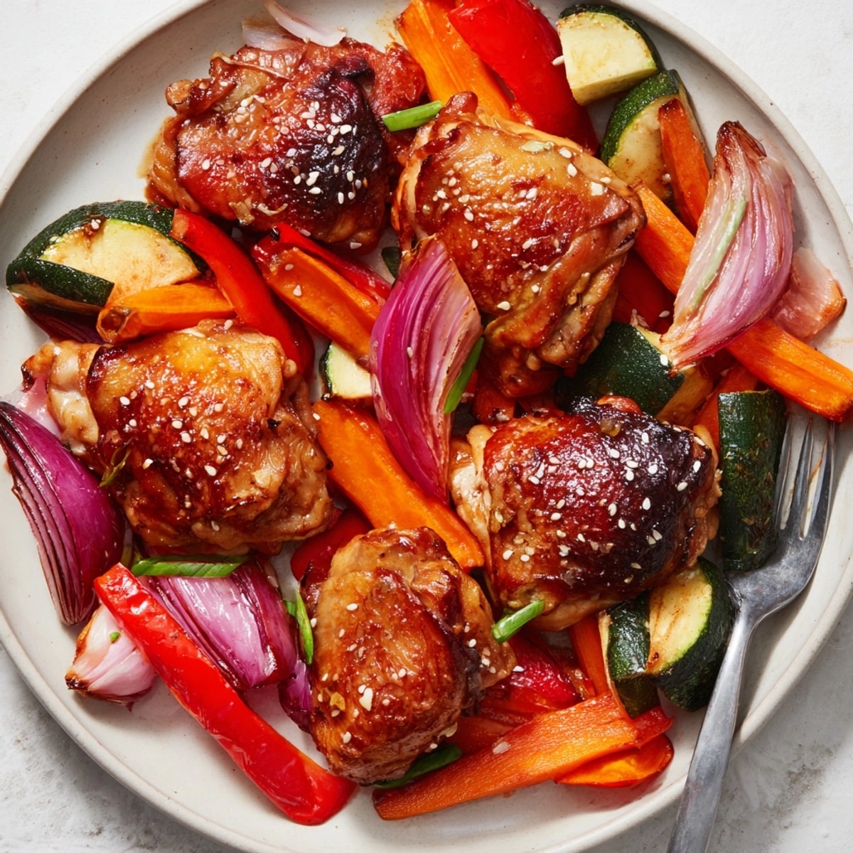 Umami Sheet Pan Miso Chicken, a simple one-pan meal bursting with Japanese-inspired flavors.