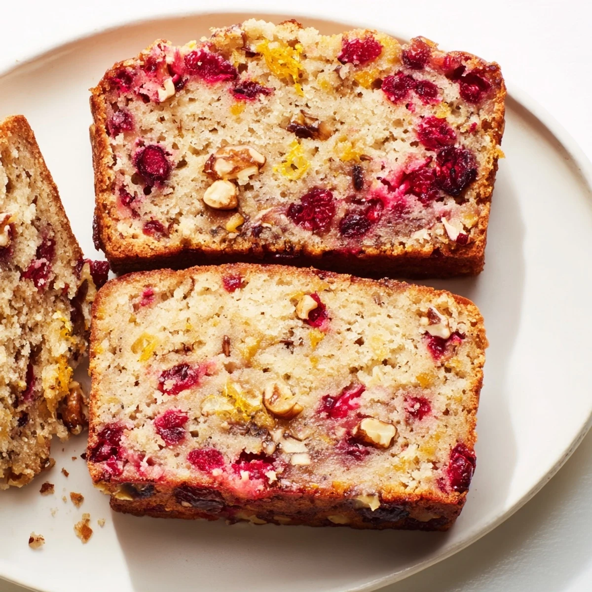 Fresh from the oven, the enticing aroma of this Cranberry Bread fills your kitchen, delicious!
