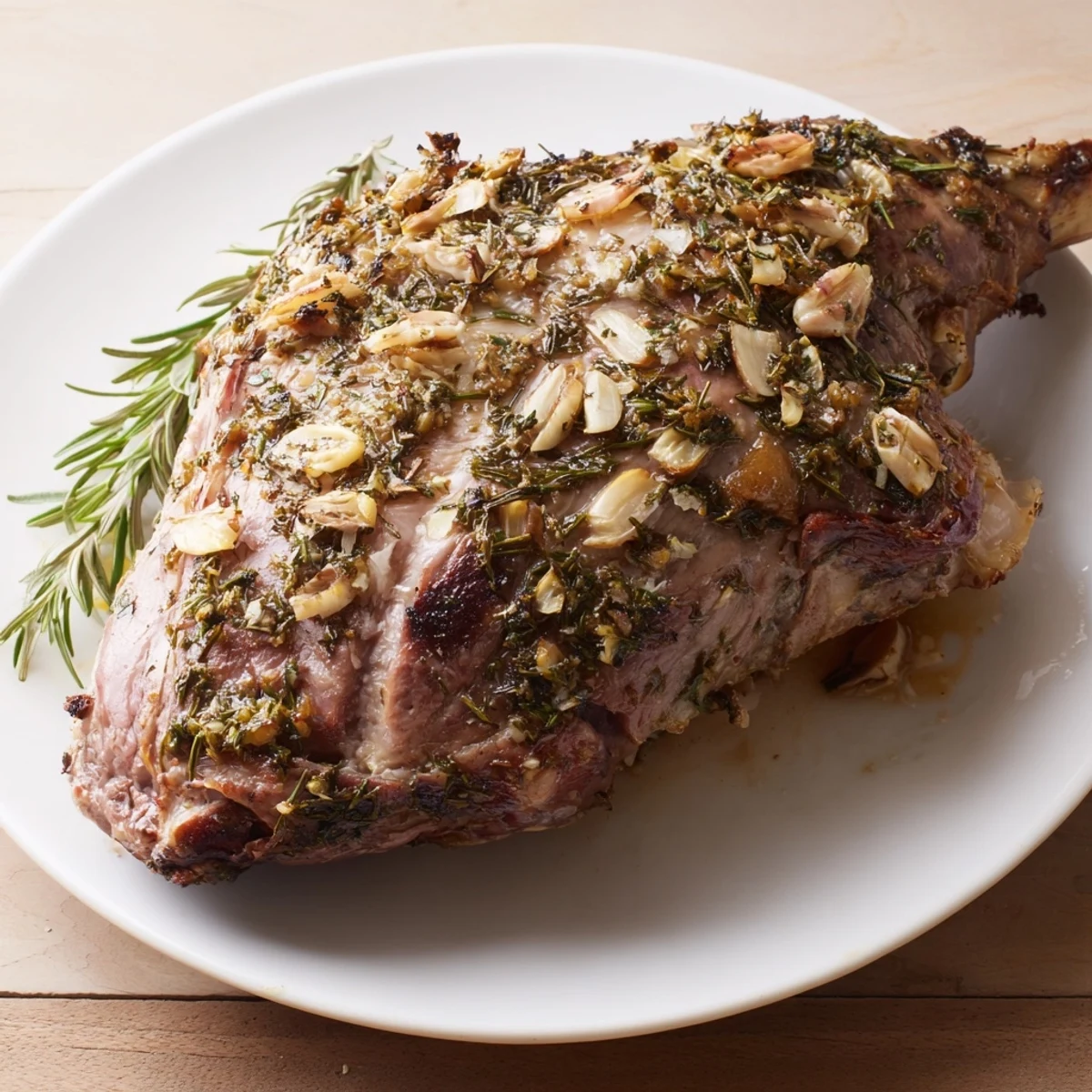 Slow Roasted Leg Lamb