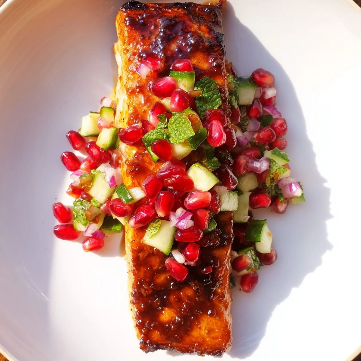 Glazed Salmon with Pomegranate