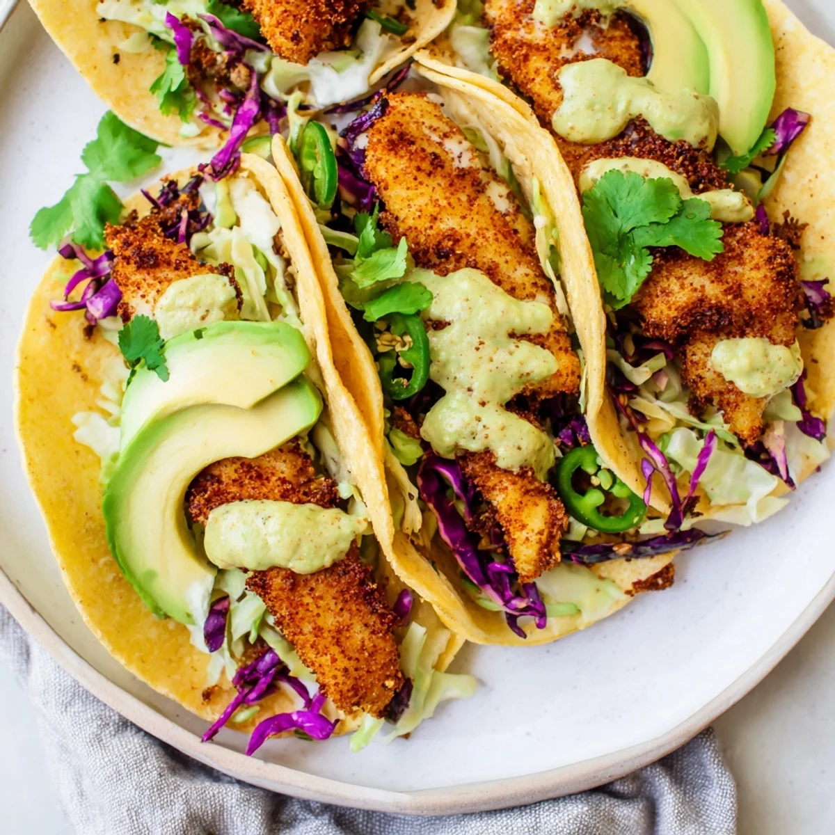 Crispy Fish Tacos Flavorful