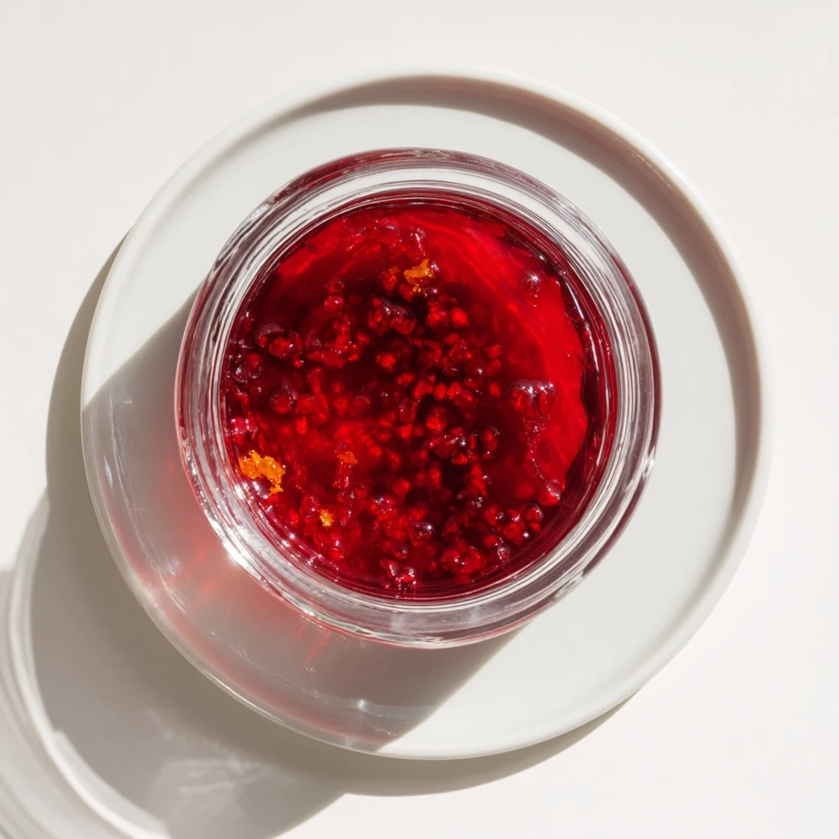 Close-up of freshly made Jelly Cranberry, showing the texture desired for your holiday spread.