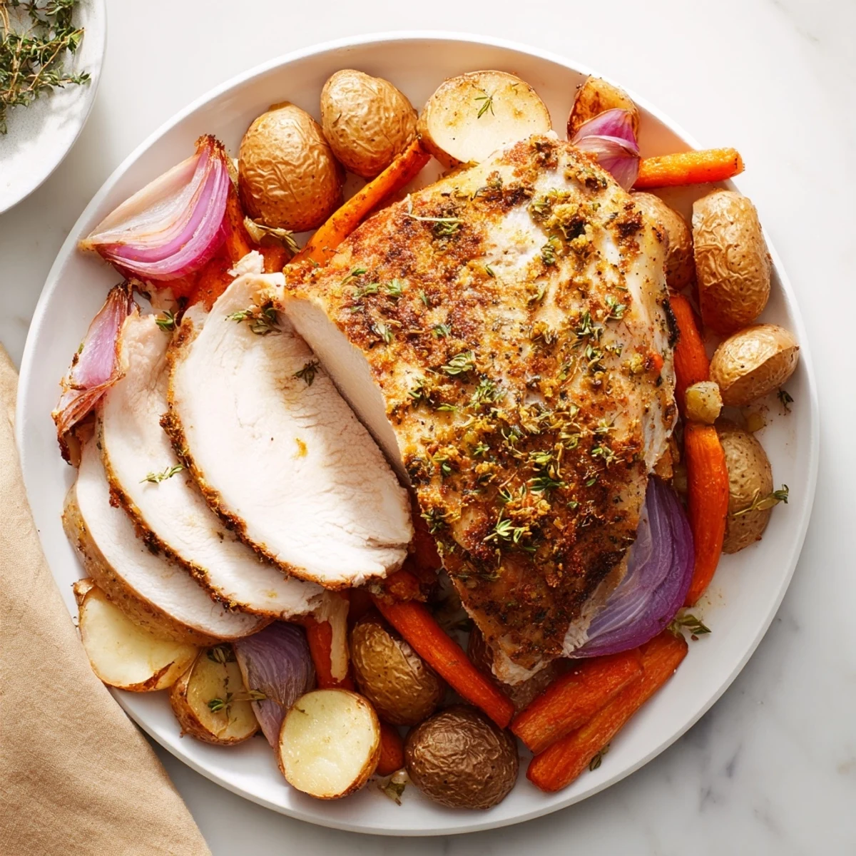 Sheet Pan Lemon Herb Turkey