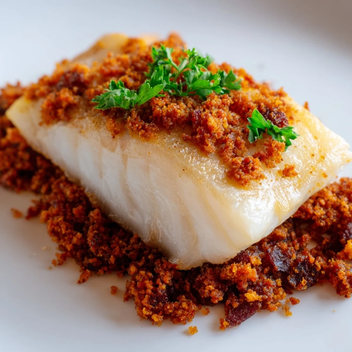 Crispy Skin Hake Chorizo Beef