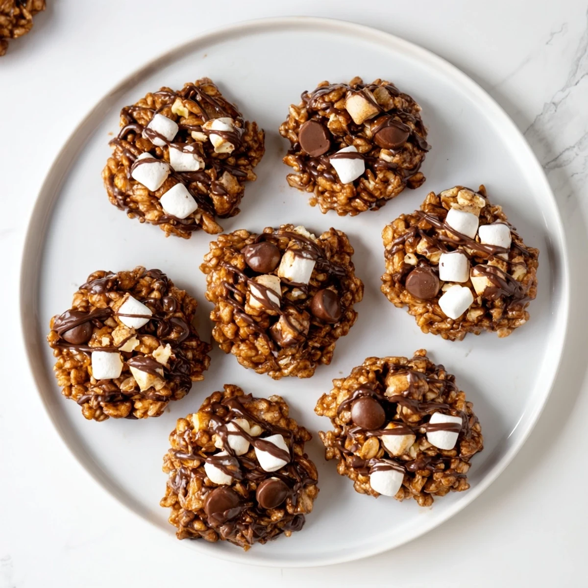 Perfect for coffee lovers, these No Bake Coffee Crunch Rice Krispie Cookies offer a sweet, crunchy snack.