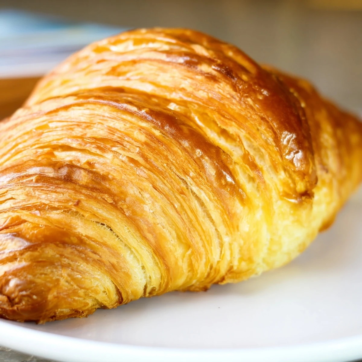 A close-up of gluten-free croissants beside a cup of coffee for breakfast.