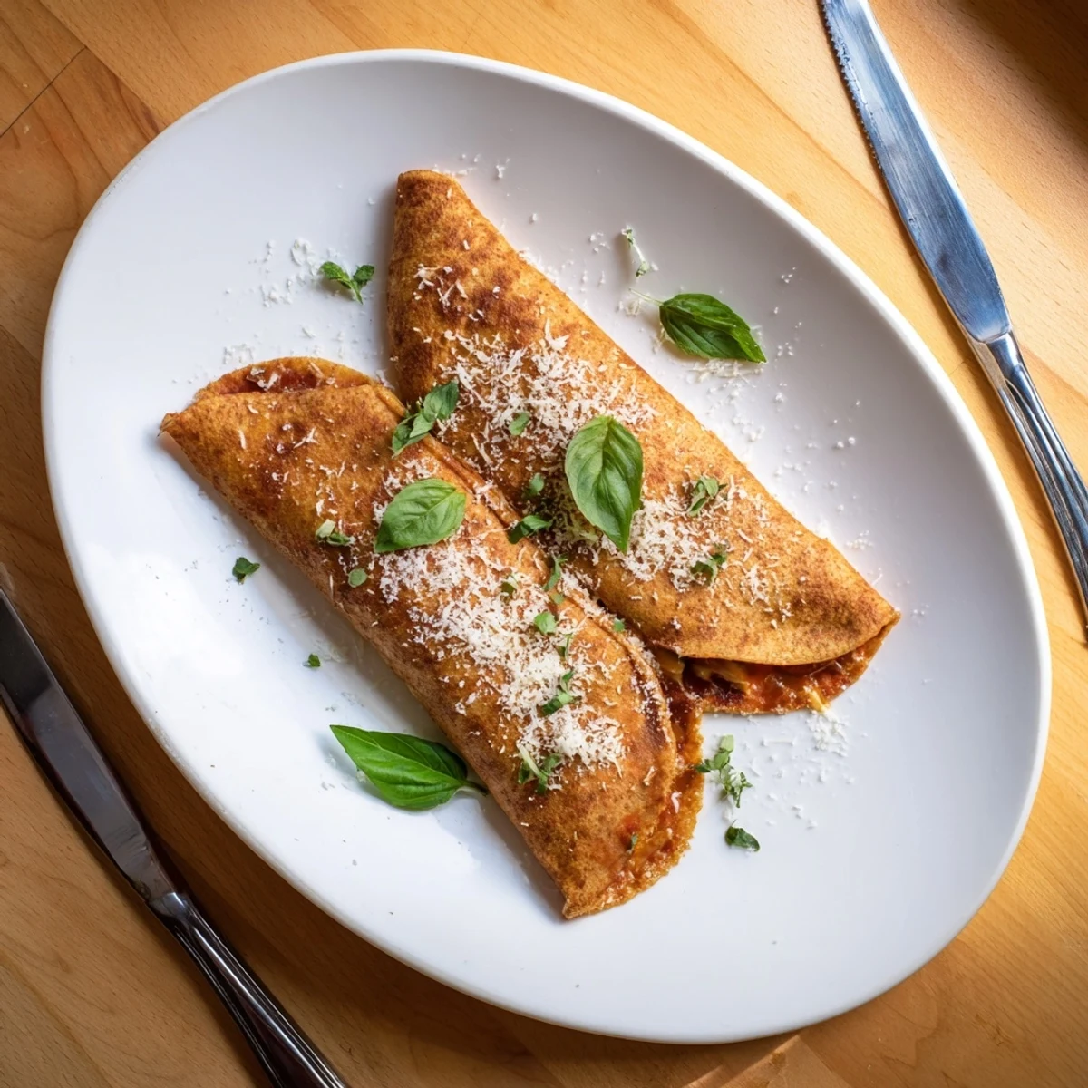 Golden oven baked pizza burritos filled with melted mozzarella pepperoni and colorful vegetables