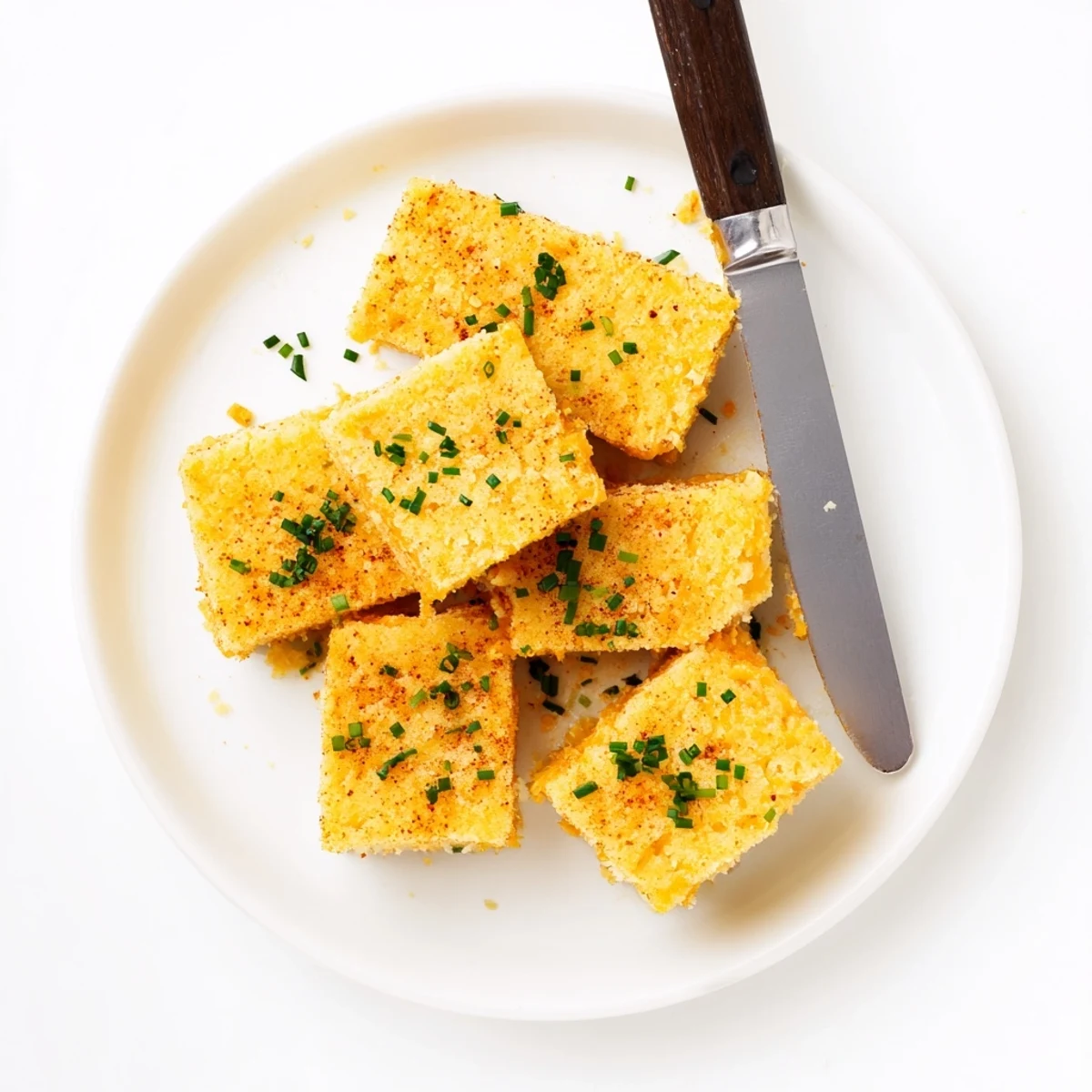 Crispy cheddar herb snacks served warm on a rustic wooden party platter