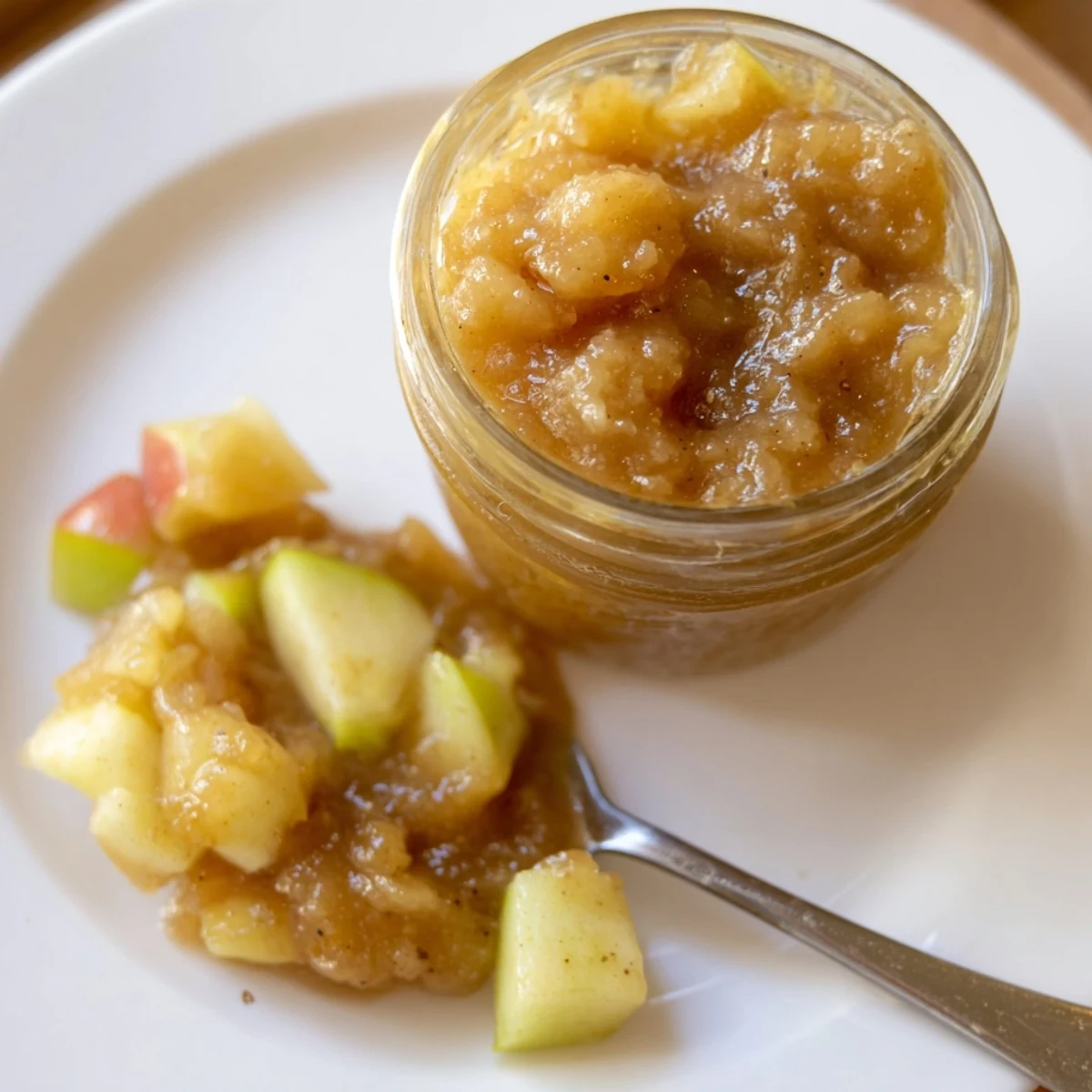 Jar of Fall Caramel Apple Jam steaming, buttery toffee notes, perfect for gifting