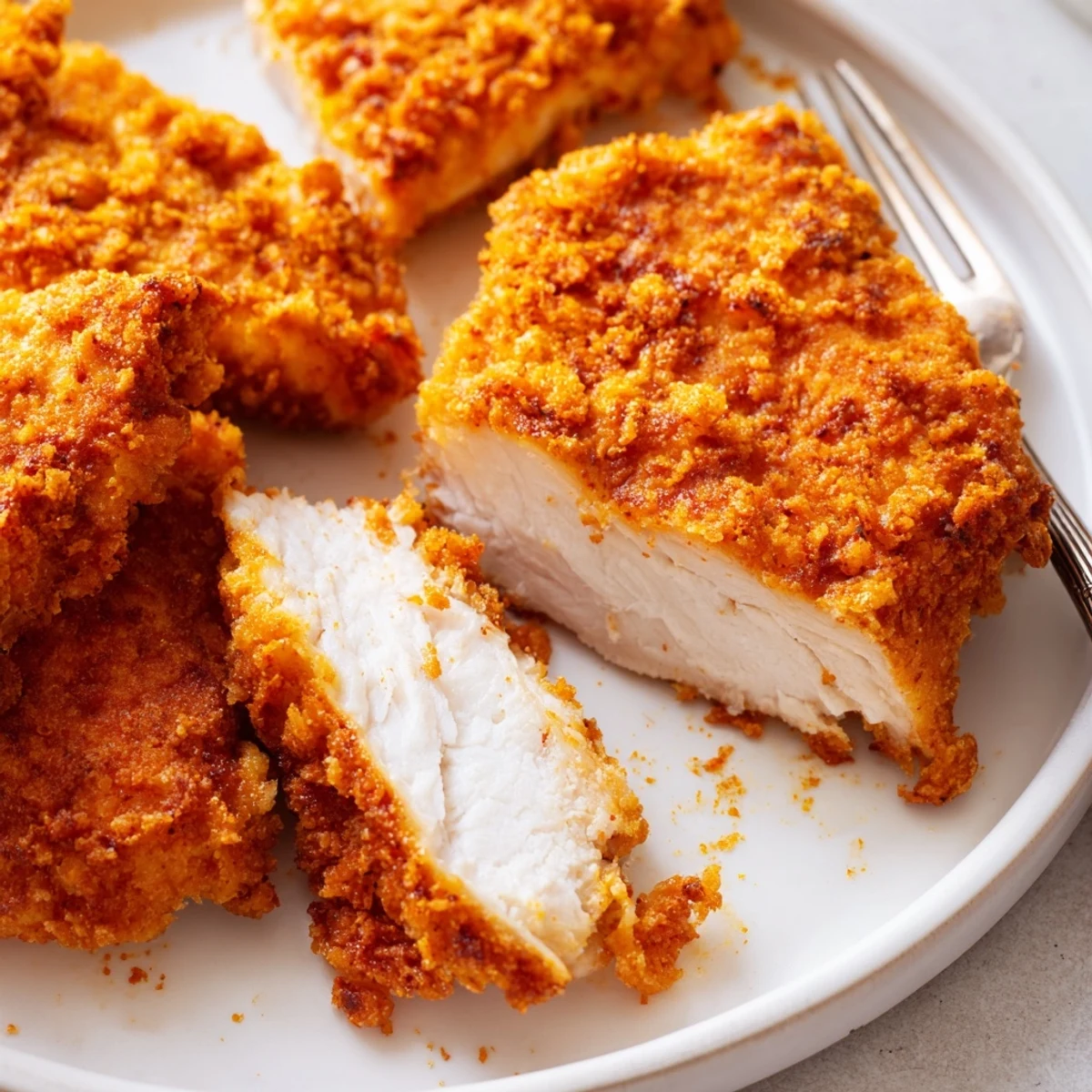 Buttermilk-marinated Chicken Bites frying to a crunchy golden finish, ideal for parties.